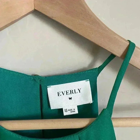 Everly High Neck Maxi Dress Green Size XS - Picture 8 of 9